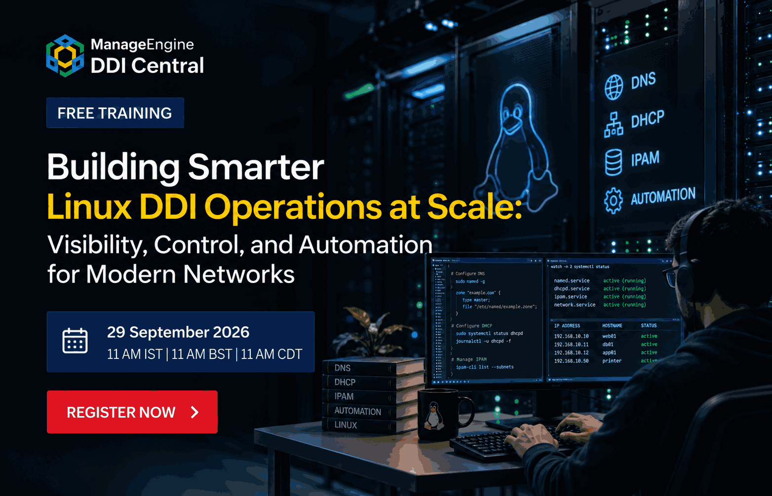 DDI Central Free training 2026- Linux Ecosystems- kEA DHCP, ISC DHCPD, and BIND DNS