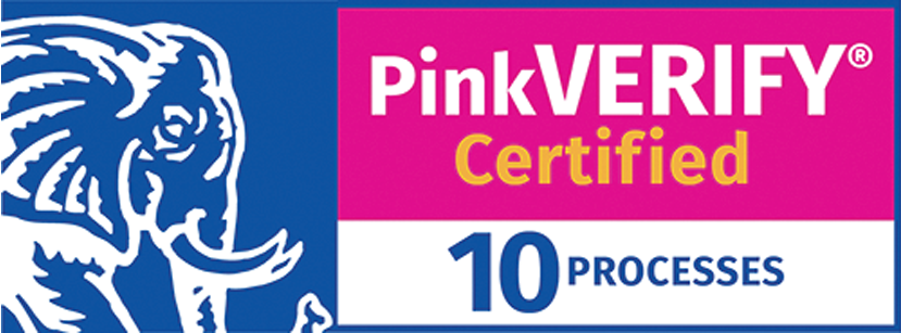 PinkVERIFY™ Certified PinkVERIFY™ Certified
