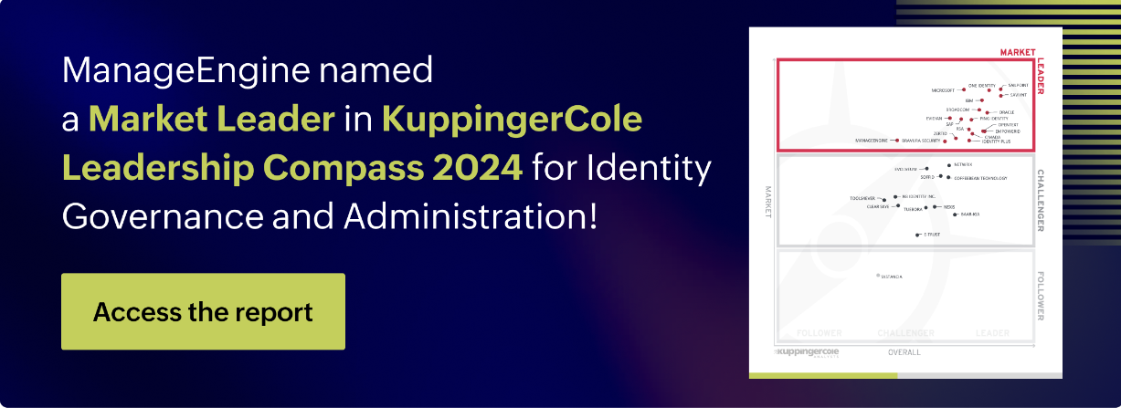 AD360 features as a Market Leader in KuppingerCole's Leadership Compass: Identity Governance and Administration 2024