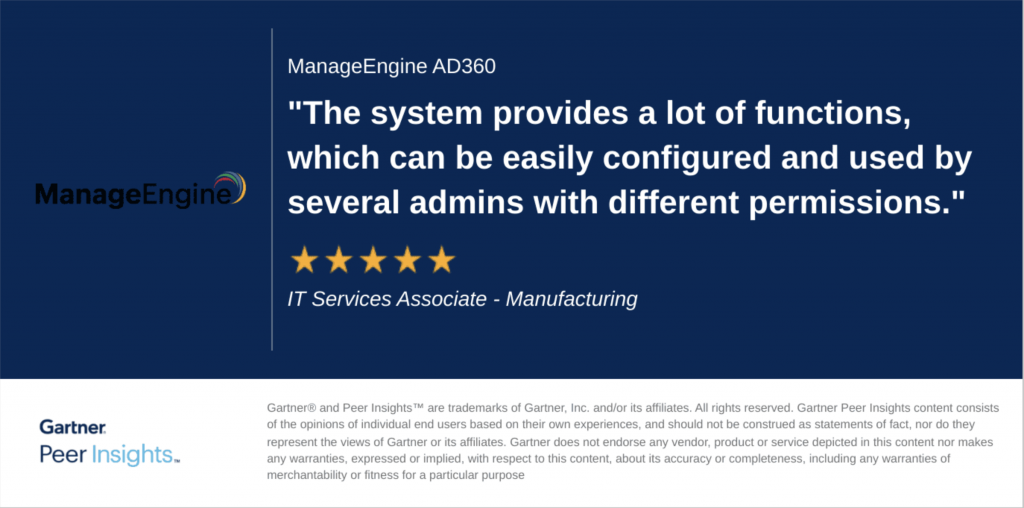 ManageEngine recognized in the 2024 Gartner® Market Guide for Identity Governance and Administration
